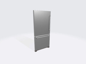 KitchenAid 18.67-cu ft Standard-Depth Bottom-Freezer Refrigerator Ice Maker Optional (sold separately) ( Stainless steel )