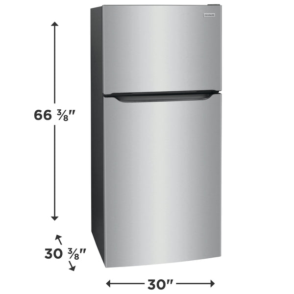 Frigidaire 18.3-cu ft Top-Freezer Refrigerator ( Stainless steel ) Garage Ready