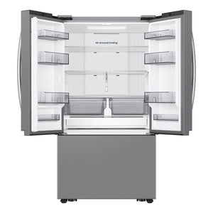 Samsung Counter-Depth Mega Capacity 26.5-cu ft 3 -Door Smart Compatible French Door Refrigerator with Dual Ice Maker ( Fingerprint Resistant Stainless Steel ) ENERGY STAR Certified