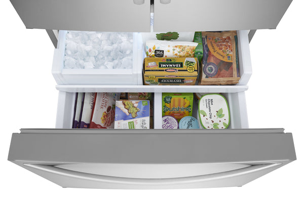 Frigidaire Standard-Depth 28.8-cu ft 3 -Door French Door Refrigerator with Ice Maker with Water Dispenser ( Smudge-Proof Stainless Steel ) ENERGY STAR Certified