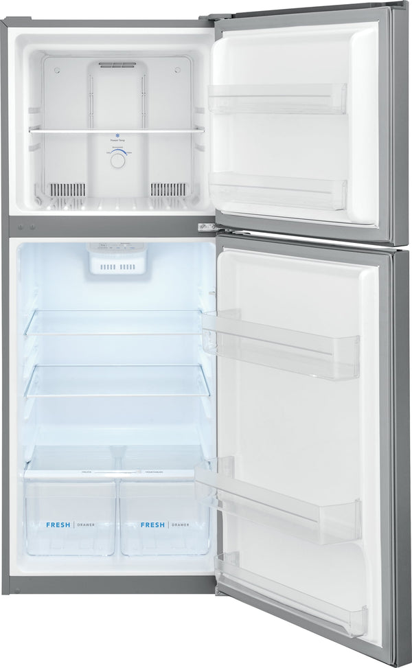 Frigidaire 11.6-cu ft Counter-Depth Top-Freezer Refrigerator ( Fingerprint-Resistant Stainless Look ) Garage Ready ENERGY STAR Certified