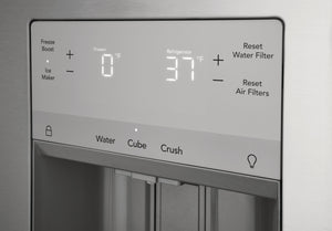 Frigidaire Standard-Depth 27.8-cu ft 3 -Door French Door Refrigerator with Ice Maker with Water and Ice Dispenser ( Fingerprint Resistant Stainless Steel ) ENERGY STAR Certified