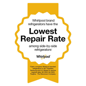 Whirlpool 21.4-cu ft Side-by-Side Refrigerator with Ice Maker ,Water and Ice Dispenser ( White ) ENERGY STAR Certified