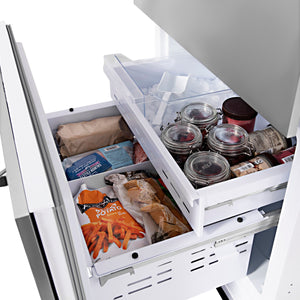 ZLINE KITCHEN & BATH Built-In 16.1-cu ft Counter-Depth Built-In Bottom-Freezer Refrigerator with Ice Maker ( Custom Panel-Ready ) ENERGY STAR Certified