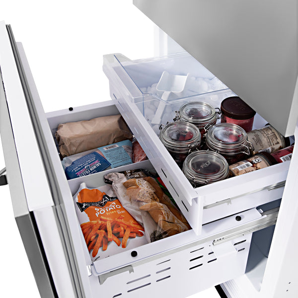 ZLINE KITCHEN & BATH Built-In 16.1-cu ft Counter-Depth Built-In Bottom-Freezer Refrigerator with Ice Maker ( Custom Panel-Ready ) ENERGY STAR Certified