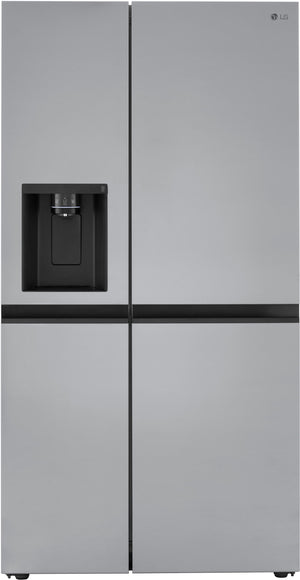 LG 23-cu ft Counter-Depth Side-by-Side Refrigerator with Ice Maker ,Water and Ice Dispenser ( Stainless Steel )