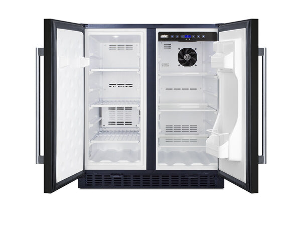 Summit Appliance 5.4-cu ft Built-In Mini Fridge with Freezer ( Black )