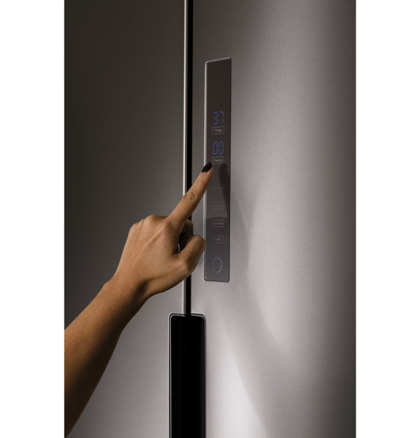 Haier 16.8-Cu. Feet Counter-Depth Bottom-Freezer Refrigerator Ice Maker Optional (sold separately) ( Stainless ) ENERGY STAR Certified