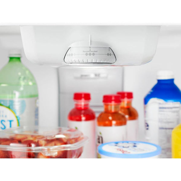 Whirlpool 21.3-cu ft Top-Freezer Refrigerator ( Monochromatic Stainless Steel ) ENERGY STAR Certified