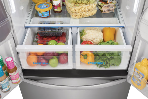 Frigidaire Counter-Depth 17.6-cu ft 3 -Door French Door Refrigerator with Ice Maker ( Fingerprint-Resistant Stainless Look ) ENERGY STAR Certified