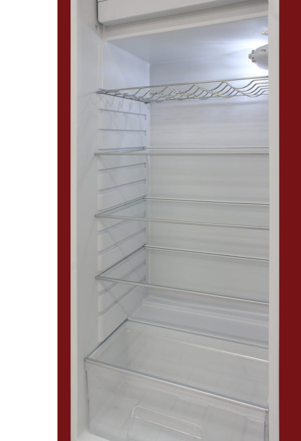 Brama 9.9-cu ft Counter-Depth Top-Freezer Refrigerator ( Red )