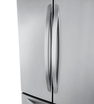 LG Standard-Depth 21.8-cu ft 3 -Door French Door Refrigerator with Ice Maker ( Stainless Steel )