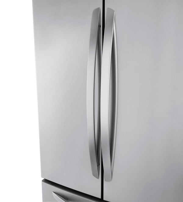 LG Standard-Depth 21.8-cu ft 3 -Door French Door Refrigerator with Ice Maker ( Stainless Steel )