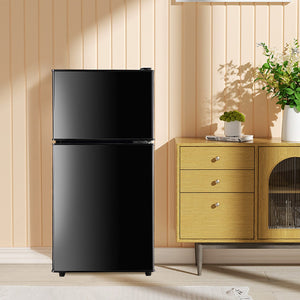 Jeremy Cass 3.5-cu ft Mini Fridge with Freezer ( Black ) ENERGY STAR