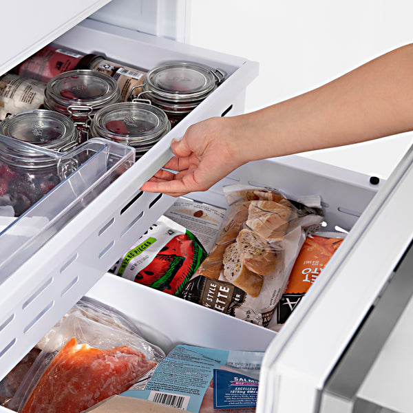 ZLINE KITCHEN & BATH Built-In 16.1-cu ft Counter-Depth Built-In Bottom-Freezer Refrigerator with Ice Maker ( Stainless Steel ) ENERGY STAR Certified