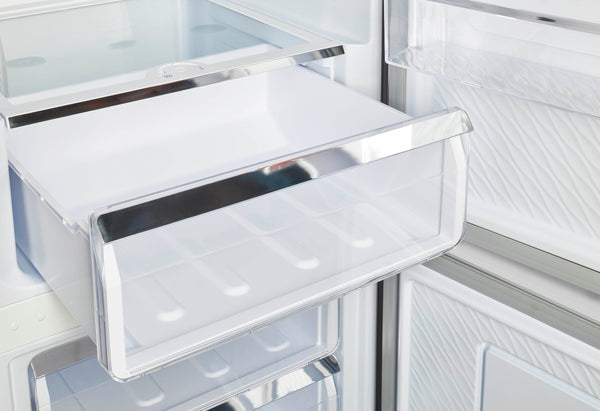 UNIQUE Classic Retro 11.7-cu ft Counter-Depth Bottom-Freezer Refrigerator Marshmallow White ) ENERGY STAR Certified
