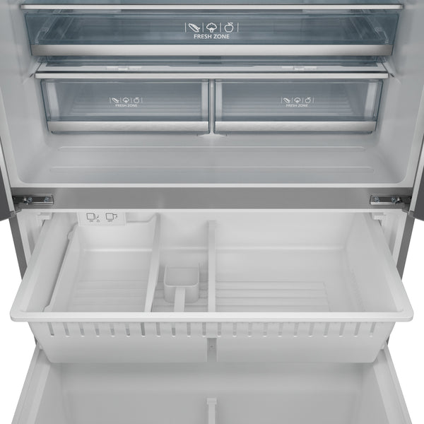 Thor Kitchen Counter-Depth Gordon Ramsay Series 20.3-cu ft 3 -Door French Door Refrigerator with Ice Maker with Ice Dispenser ( Stainless Steel with Navy Accents ) ENERGY STAR Certified