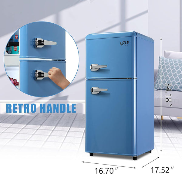 Runesay 3.5-cu ft with Freezer ( Blue ) Garage Ready