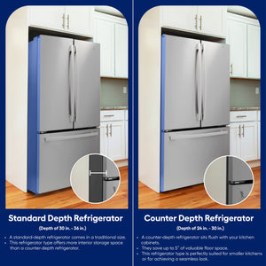 Hisense 17.2-cu ft Counter-Depth Bottom-Freezer Refrigerator White ) ENERGY STAR Certified