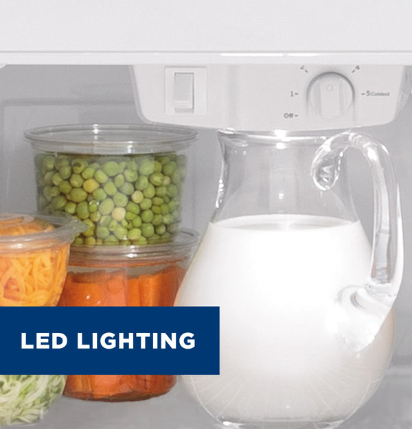 GE 16.6-cu ft Top-Freezer Refrigerator ( White )