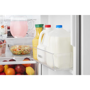 Whirlpool 12.9-cu ft Counter-Depth Top-Freezer Refrigerator Built-In ( White )
