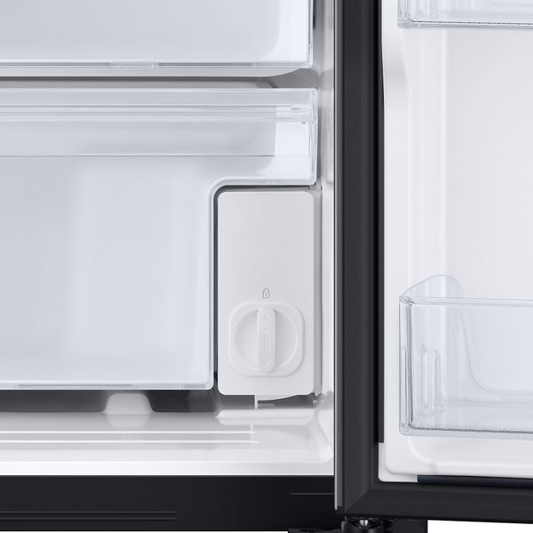 Samsung 27.4-cu ft Side-by-Side Refrigerator with Ice Maker ,Water and Ice Dispenser ( Fingerprint Resistant Black Stainless Steel )