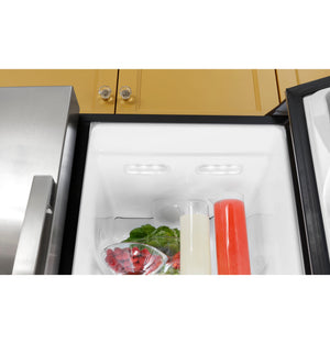 GE 23-cu ft Side-by-Side Refrigerator with Ice Maker ,Water and Ice Dispenser ( Stainless Steel )