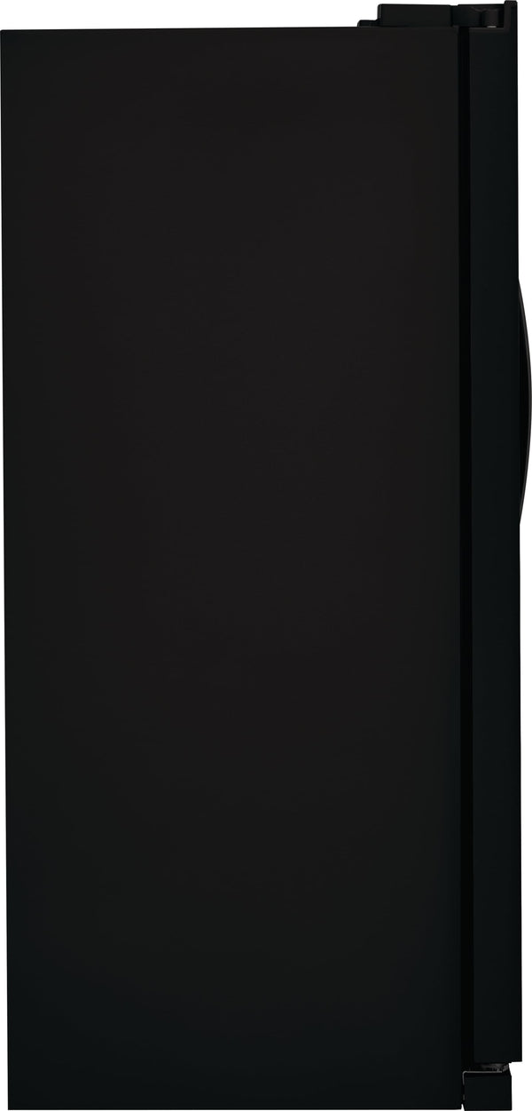 Frigidaire 22.3-cu ft Side-by-Side Refrigerator with Ice Maker ,Water and Ice Dispenser ( Black ) ENERGY STAR Certified