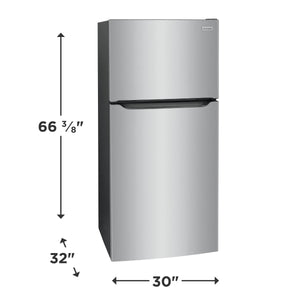 Frigidaire 20-cu ft Top-Freezer Refrigerator ( Stainless Steel ) Garage Ready ENERGY STAR Certified