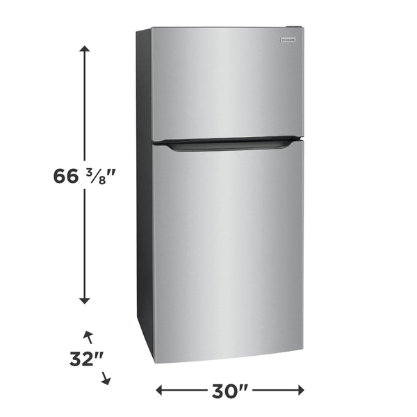 Frigidaire 20-cu ft Top-Freezer Refrigerator ( Stainless Steel ) Garage Ready ENERGY STAR Certified