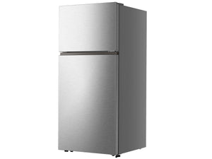 Hisense Top Mount 18-cu ft Top-Freezer Refrigerator ( Stainless Steel ) Garage Ready ENERGY STAR Certified