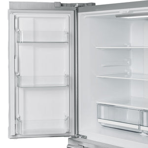 FORNO Standard-Depth Moena 19.26-cu ft 4 -Door Built-In French Door Refrigerator with Ice Maker with Ice Dispenser ( Stainless steel )