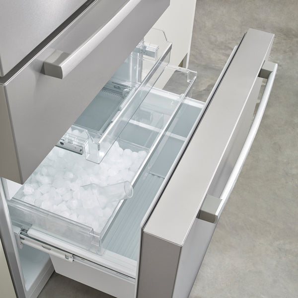 Bosch Counter-Depth 800 Series 21-cu ft 4 -Door French Door Refrigerator with Ice Maker ( Stainless steel ) ENERGY STAR Certified