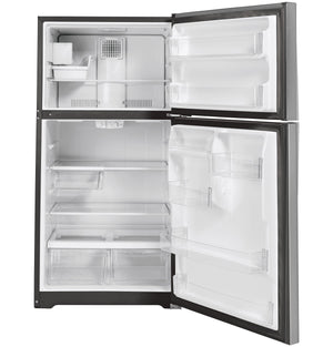 GE 19.1-cu ft Top-Freezer Refrigerator ( Stainless Steel ) ENERGY STAR Certified