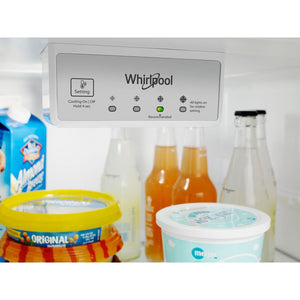 Whirlpool 19.1-cu ft Top-Freezer Refrigerator ( Monochromatic Stainless Steel )