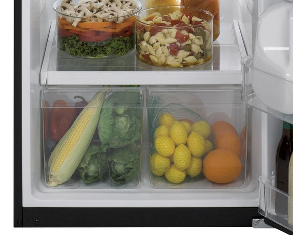 GE 11.55-cu ft Counter-Depth Top-Freezer Refrigerator ( Black ) ENERGY STAR Certified
