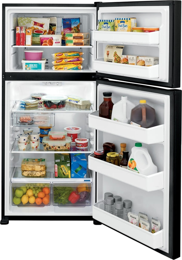 Frigidaire 18.3-cu ft Top-Freezer Refrigerator ( Black ) Garage Ready ENERGY STAR Certified