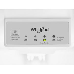 Whirlpool 16.3-cu ft Counter-Depth Top-Freezer Refrigerator ( Black )