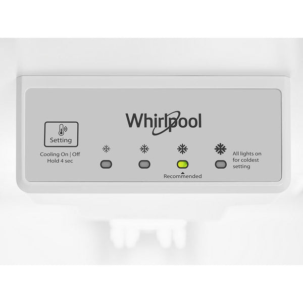 Whirlpool 16.3-cu ft Counter-Depth Top-Freezer Refrigerator ( Black )