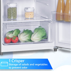ConServ 10.1-cu ft Counter-Depth Top-Freezer Refrigerator ( Stainless Steel ) ENERGY STAR Certified