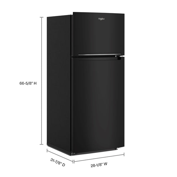 Whirlpool 16.3-cu ft Top-Freezer Refrigerator ( Black ) ENERGY STAR Certified