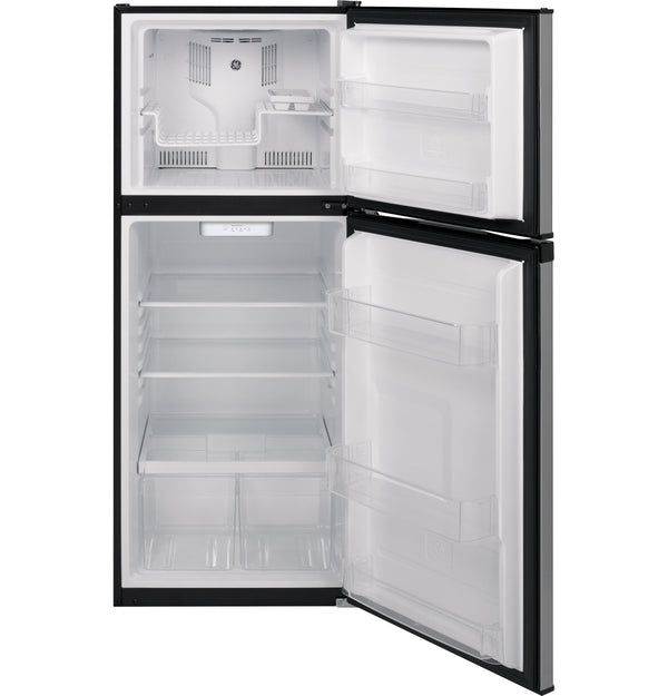 GE 11.55-cu ft Counter-Depth Top-Freezer Refrigerator ( Stainless steel ) ENERGY STAR Certified
