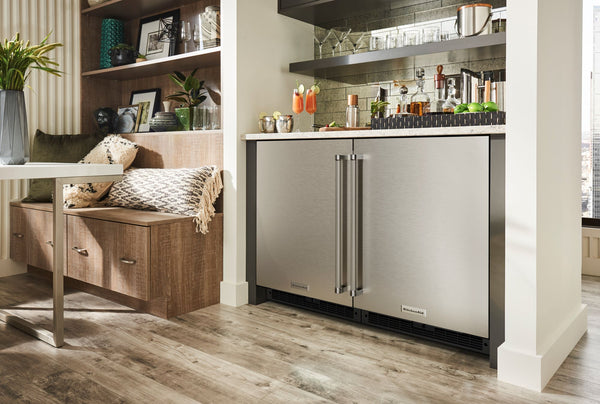 KitchenAid 5.2-cu ft Built-In Mini Fridge ( Stainless Steel )