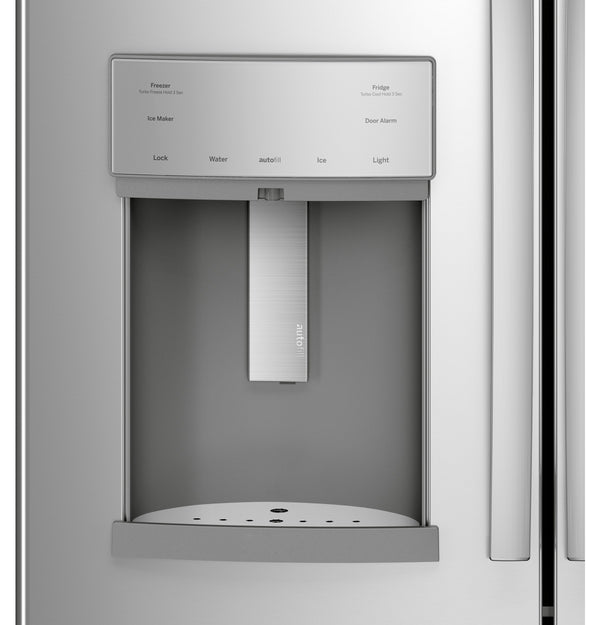 GE Profile Standard-Depth 27.8-cu ft 3 -Door French Door Refrigerator with Ice Maker with Water and Ice Dispenser ( Stainless Steel ) ENERGY STAR Certified