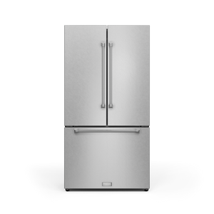 Thor Kitchen Counter-Depth Gordon Ramsay Series 20.3-cu ft 3 -Door French Door Refrigerator with Ice Maker with Ice Dispenser ( Stainless Steel with Navy Accents ) ENERGY STAR Certified