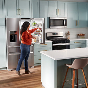 Whirlpool Standard-Depth 26-cu ft 4 -Door French Door Refrigerator with Ice Maker with Water and Ice Dispenser ( Fingerprint Resistant Stainless Steel )