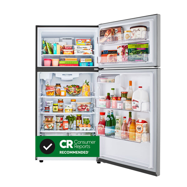 LG Internal Water Dispenser 23.8-cu ft Top-Freezer Refrigerator ( Stainless Steel ) ENERGY STAR Certified