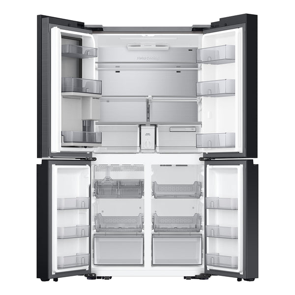 Samsung Bespoke Standard-Depth Beverage Center 28.6-cu ft 4 -Door Smart Compatible French Door Refrigerator with Dual Ice Maker with Water Dispenser and Door within Door ( Panels Sold Separately ) ENERGY STAR Certified