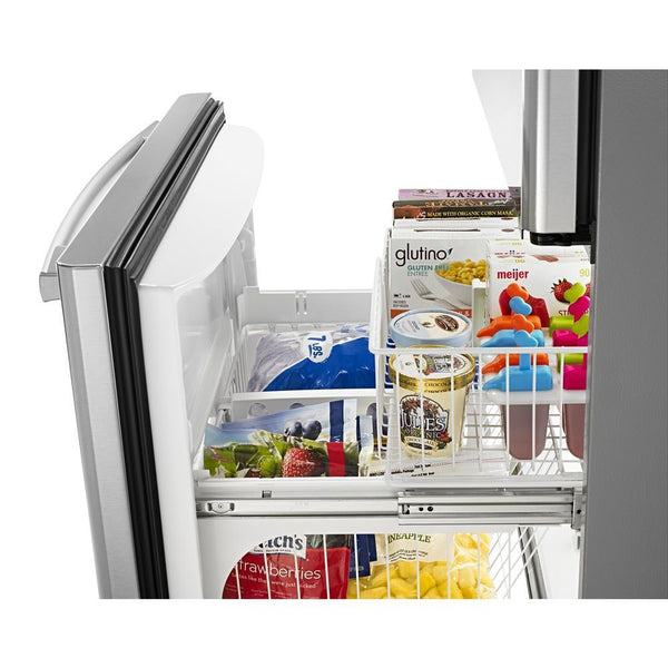 Amana 22.1-cu ft Bottom-Freezer Refrigerator (Stainless Steel)