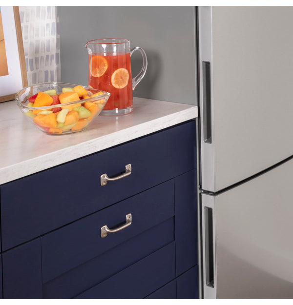 GE 17.7-cu ft Counter-Depth Bottom-Freezer Refrigerator Stainless Steel ) ENERGY STAR Certified